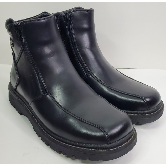 Antelier Noir by Rudsak Black Leather Boots Sz 7 In Men's Thinsulate Ankle Boots - Picture 2 of 13